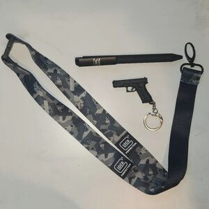Glock 5 Bundle Products:Lanyard,Glock Keychain, Glock Sticker,Plastic Bag & Pen